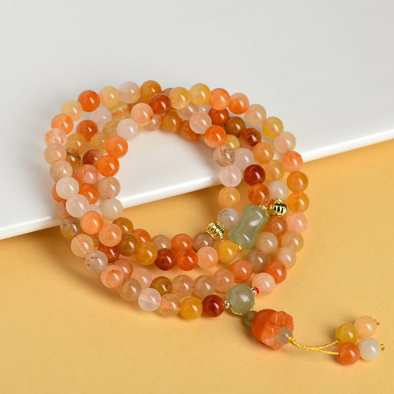 Golden Silk Jade Bracelet to Alleviate Stress and Anxiety