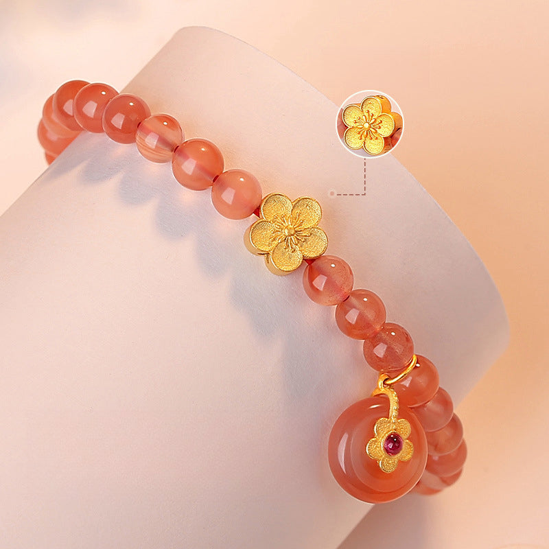 Natural Agate Bracelet for Emotional Healing