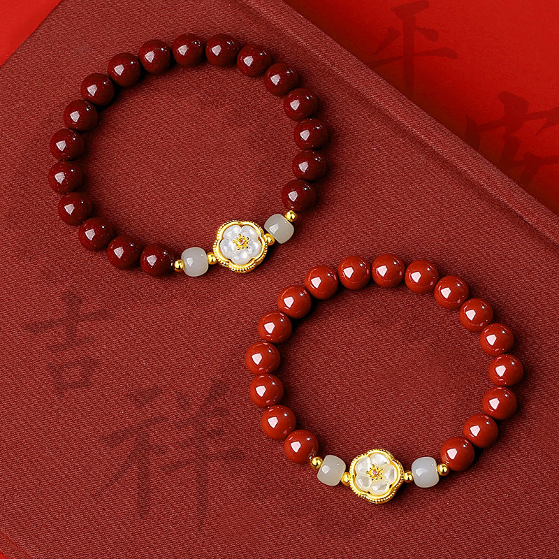 Cinnabar Bracelet Attract Good Luck and Wealth