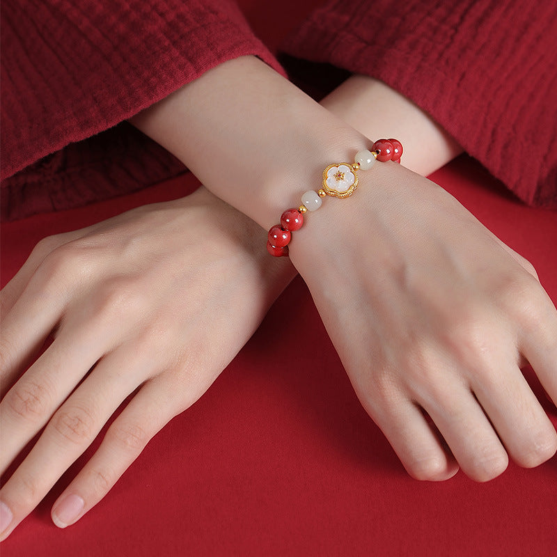 Cinnabar Bracelet Attract Good Luck and Wealth