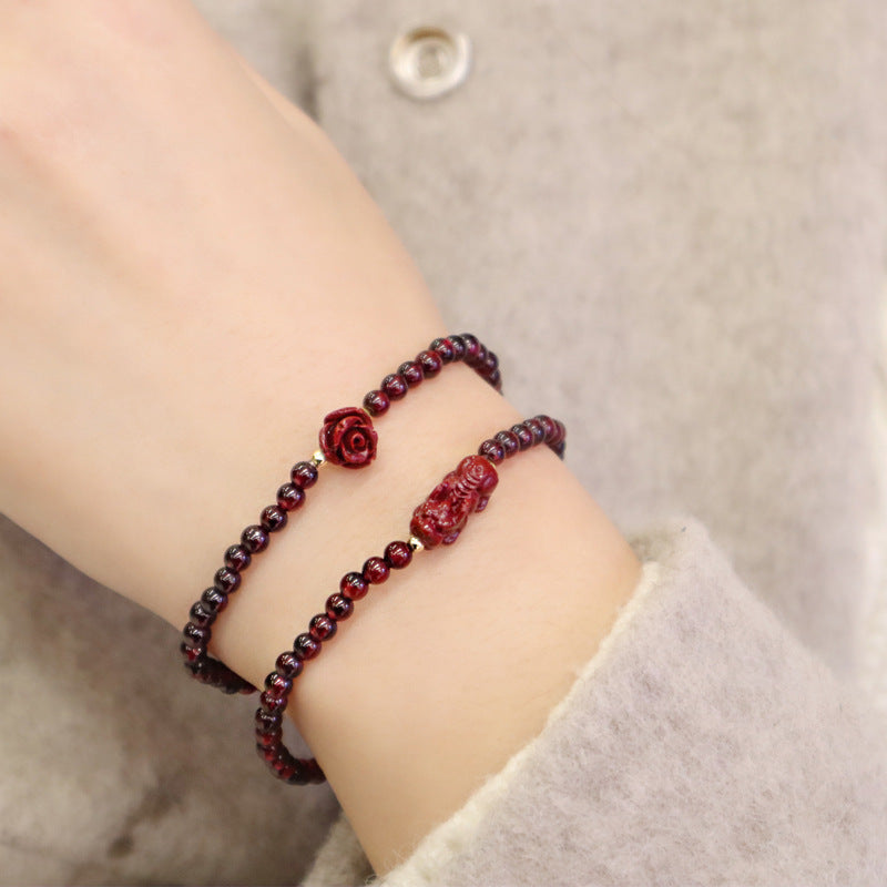 Natural Garnet Bracelet to Support You