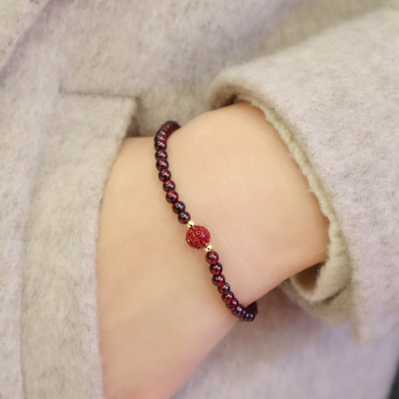 Natural Garnet Bracelet to Support You