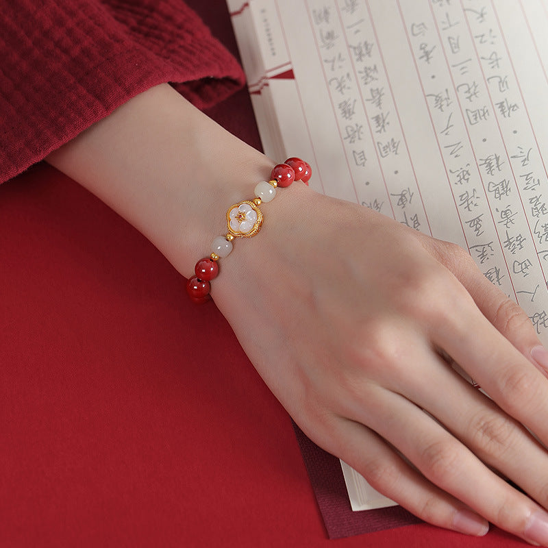 Cinnabar Bracelet Attract Good Luck and Wealth