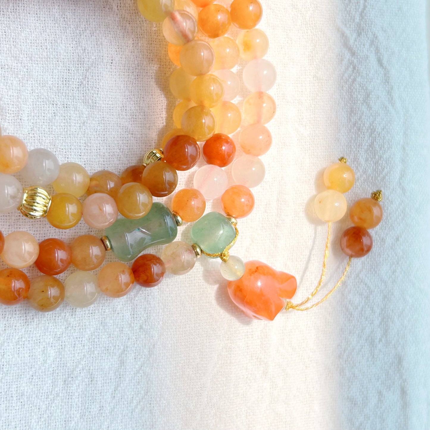 Golden Silk Jade Bracelet to Alleviate Stress and Anxiety