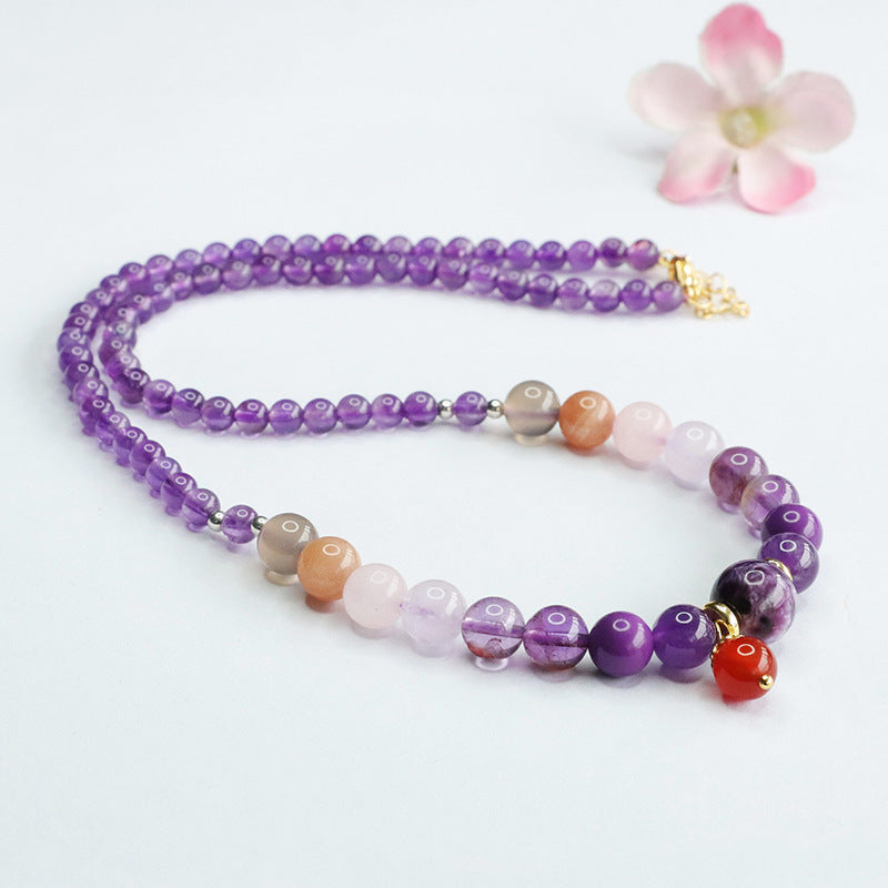 Natural Amethyst Energy Necklace