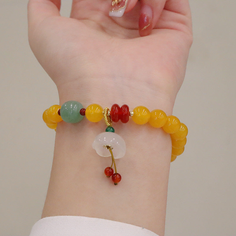 Brazil Yellow Agate Energy Bracelet