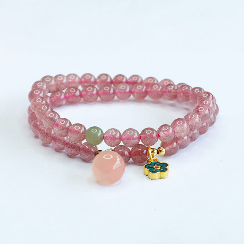 Strawberry Quartz Energy Bracelet