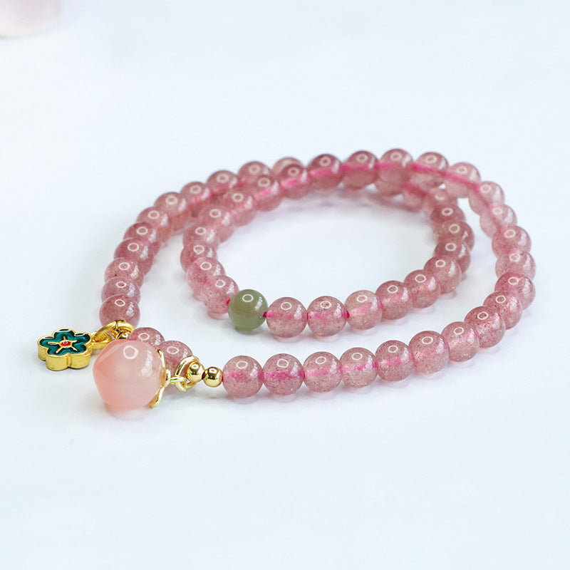 Strawberry Quartz Energy Bracelet