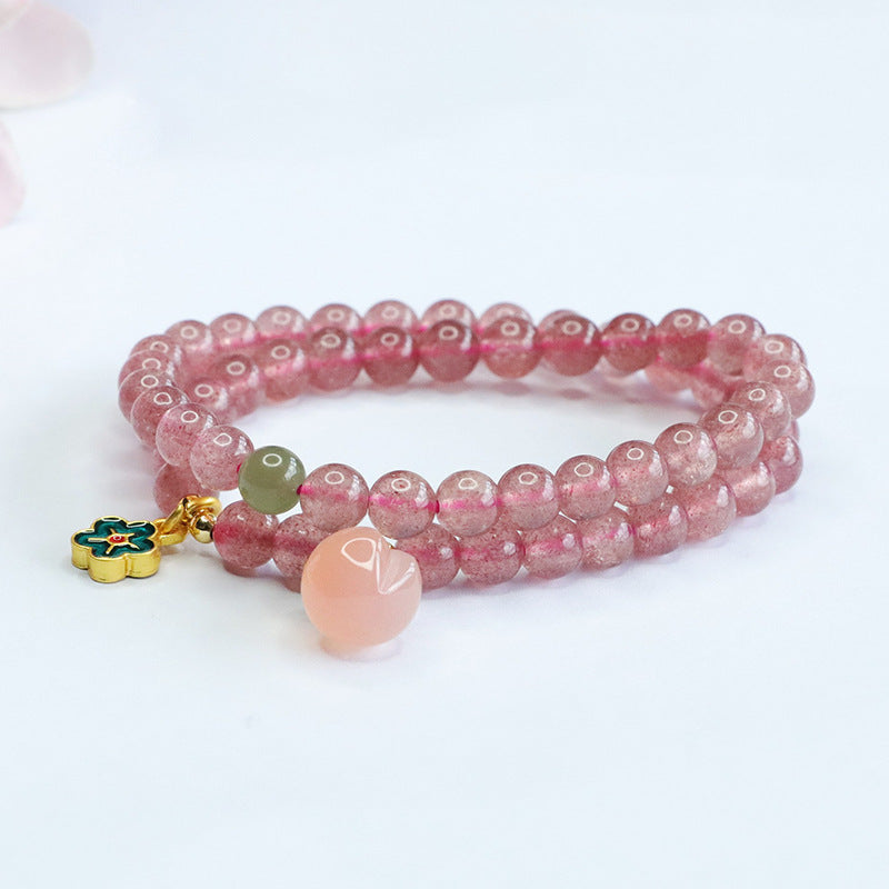 Strawberry Quartz Energy Bracelet