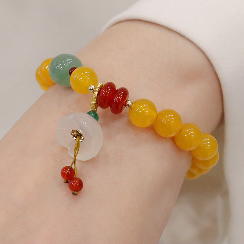 Brazil Yellow Agate Energy Bracelet