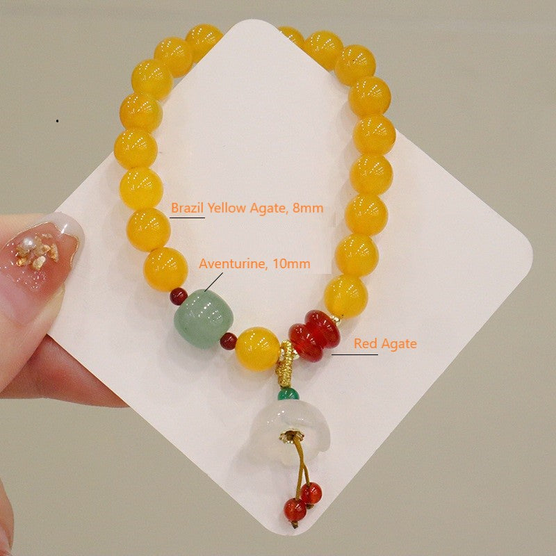 Brazil Yellow Agate Energy Bracelet