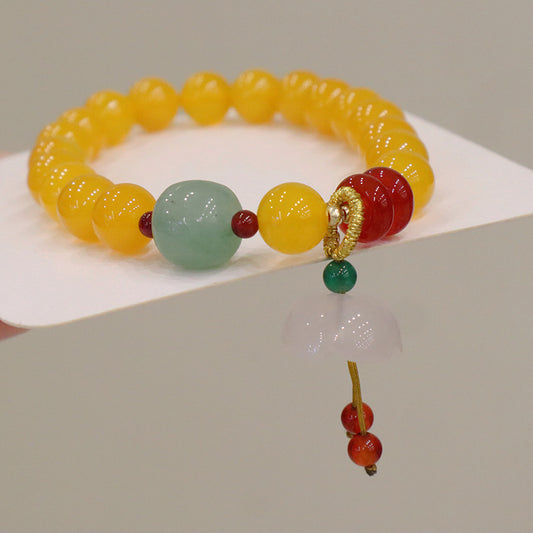 Brazil Yellow Agate Energy Bracelet