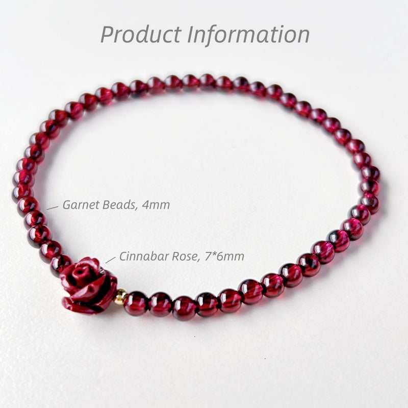 Natural Garnet Bracelet to Support You